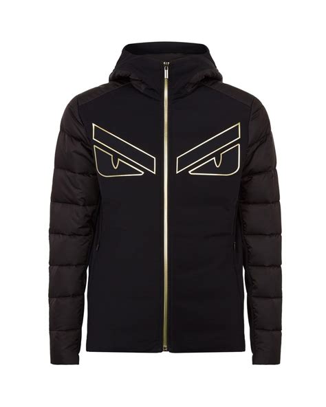 mens fendi monster eyes winter jacket|Fendi Monster Eyes Jacket in Black for Men .